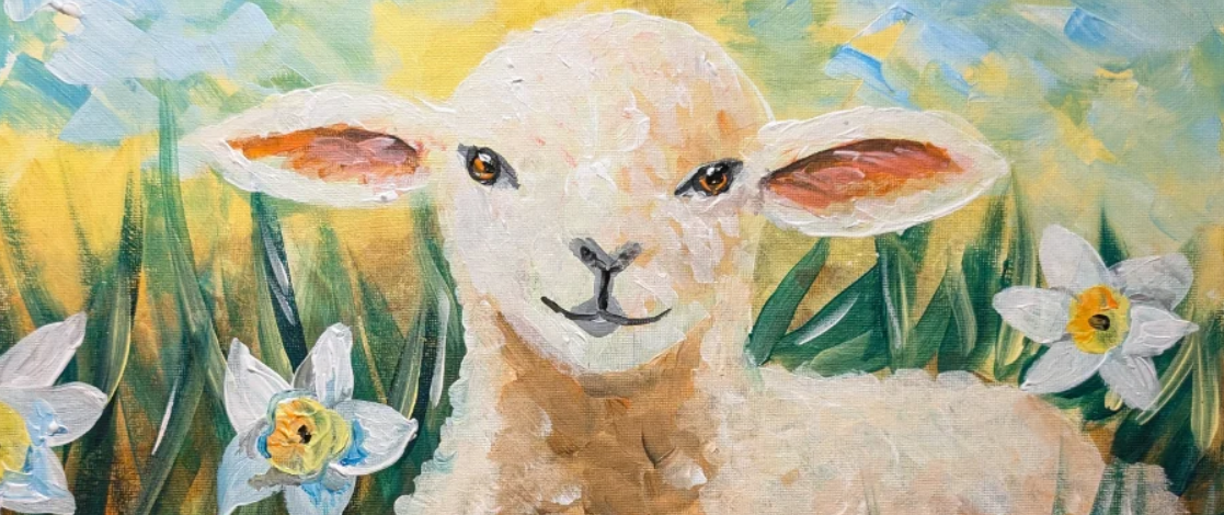 Brush-and-tipple-lamb-painting